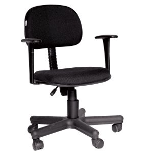 Cadeira Giratória Secretária c/ Roda e Braço