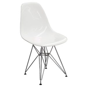 Cadeira Acrílica Eames (Branca) (Mod. Módena)